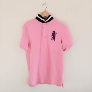 GIORDANO Light Pink Tapered Fit Polo